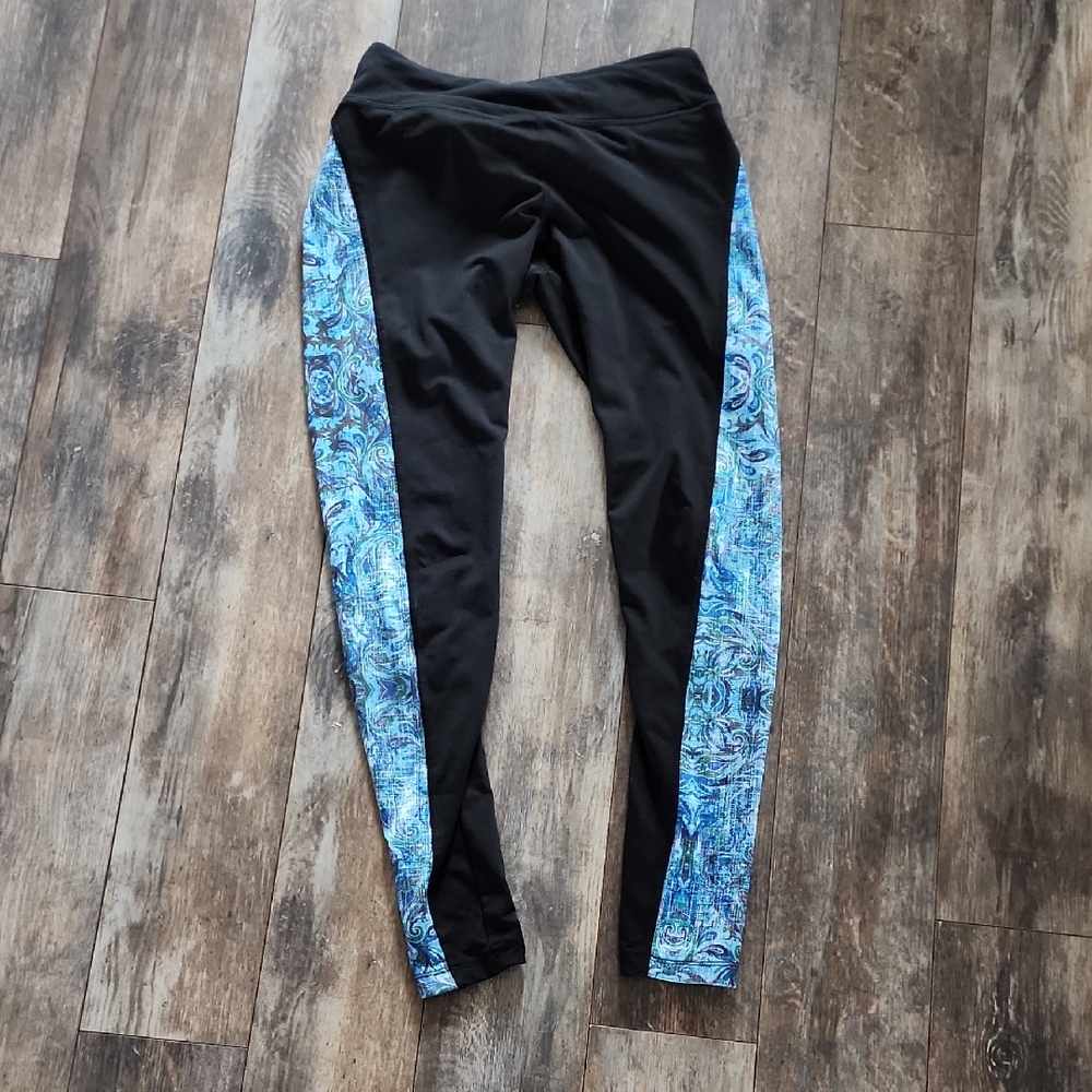 Black and Blue Leggings
